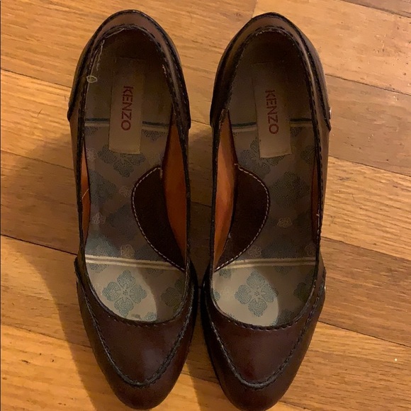 Kenzo brown block heel 7.5 (37.5)